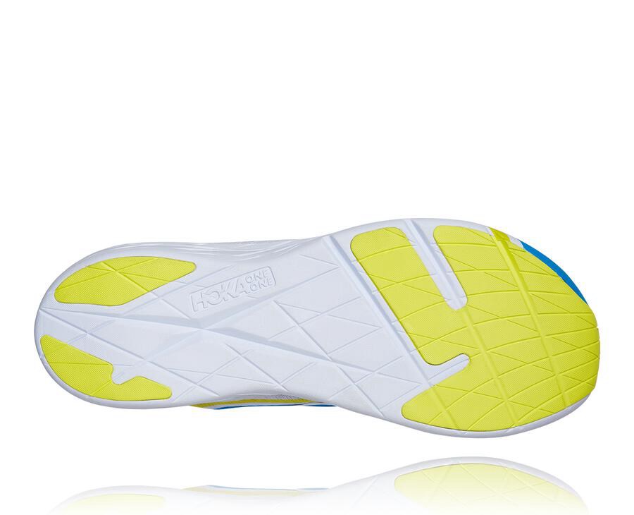 Tenis Hoka One One Feminino Branco/Azuis - Rocket X - 137-UDFAZE